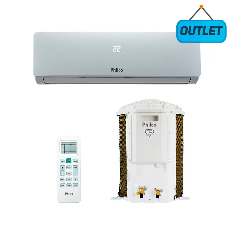 Ar Condicionado Split Hw On/off Philco 9000 Btus Quente/frio 220v Monofásico PAC9000TQFM12 - OUTLET