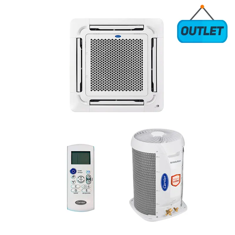 Ar Condicionado Split Cassete On/Off Carrier 23000 Btus Quente/Frio 220V 40KWQU24C5 - OUTLET