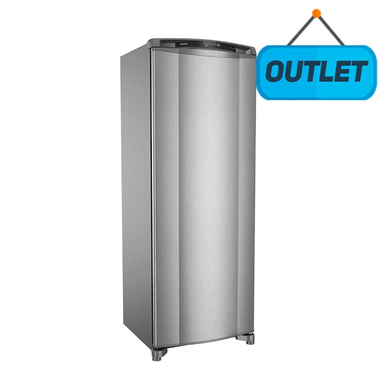 GELADEIRA FROST FREE 1 PORTA INOX CONSUL 342 LITROS 220V CRB39AKBNA - OUTLET GELADEIRA FROST FREE 1 PORTA INOX CONSUL 342 LITROS 220V CRB39AKBNA - OUTLET