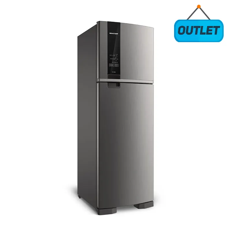 Geladeira Frost Free Duplex Freeze Control Inox Brastemp 400 Litros 220V BRM54HKBNA - OUTLET