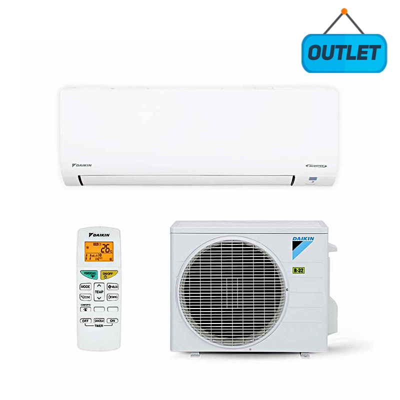 Ar Condicionado Split Hw Inverter Ecoswing Smart R-32 Daikin 12000 Btus Frio 220V Monofásico FTKP12Q5VL - OUTLET