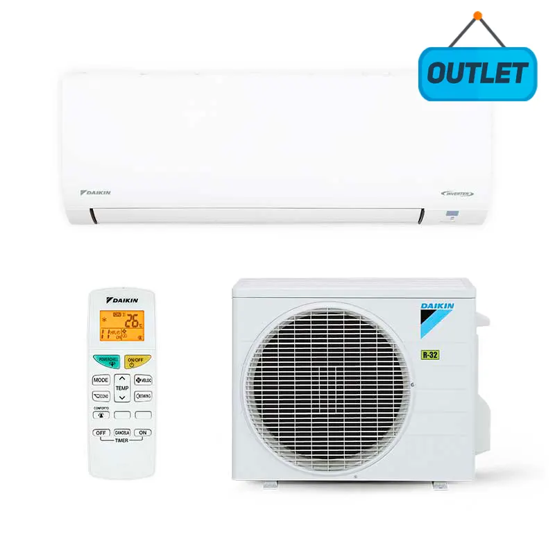 Ar Condicionado Split Hw Inverter Ecoswing Smart R-32 Daikin 12000 Btus Frio 220V Monofásico FTKP12Q5VL - OUTLET