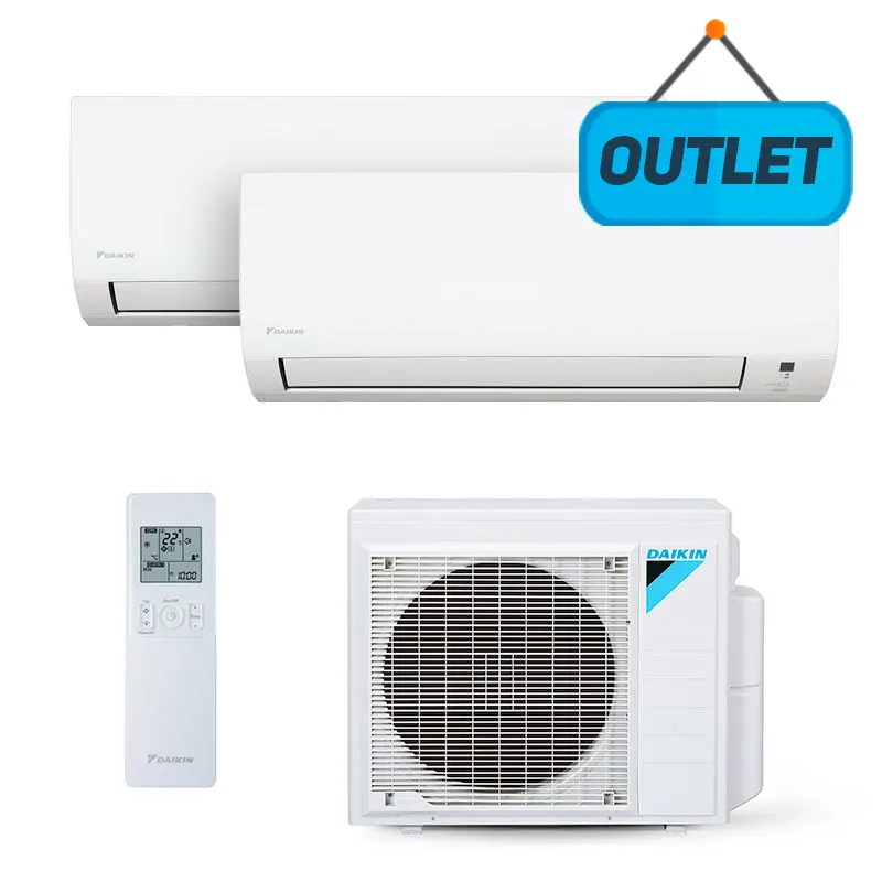 Ar Condicionado Multi Bi Split Inverter Daikin 18.000 Btus (2x Evap 9.000) Quente/frio 220V Monofásico - OUTLET