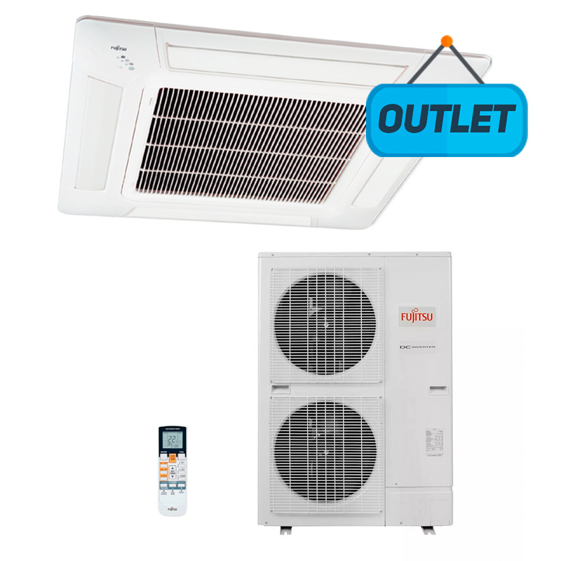 Ar Condicionado Split Cassete Inverter Fujitsu 42000 Btus Quente/frio 380V Trifasico AUBG45LRLA - OUTLET