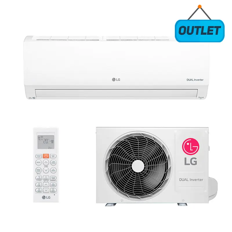 Ar Condicionado Split Hw LG Dual Voice Inverter 9000 Btus Quente/frio 220V Monofásico S4NW09AA31B.EB2GAMZ - OUTLET
