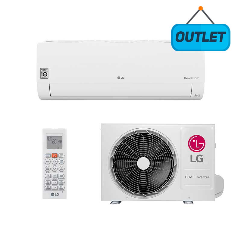 Ar Condicionado Split Hw LG Dual Voice Inverter 12.000 Btus Frio 127V Monofásico S4NQ12JA31G.EB1GAMZ - Outlet