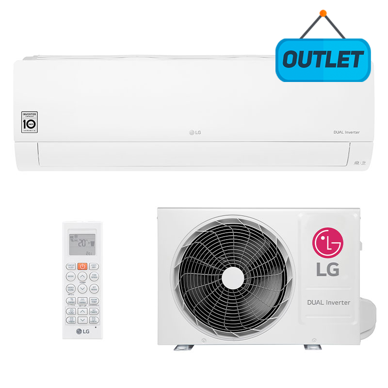Ar Condicionado Split Hw LG Dual Voice Inverter 24000 Btus Quente/frio 220V Monofásico  S4NW24K231E.EB2GAMZ - OUTLET