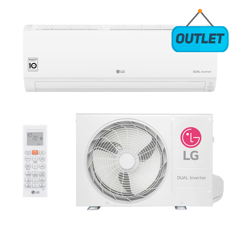 Ar Condicionado Split Hw Dual Inverter Lg 9000 Btus Frio 220V Monofasico S4NQ09WA5WB.EB2GAMZ - OUTLET