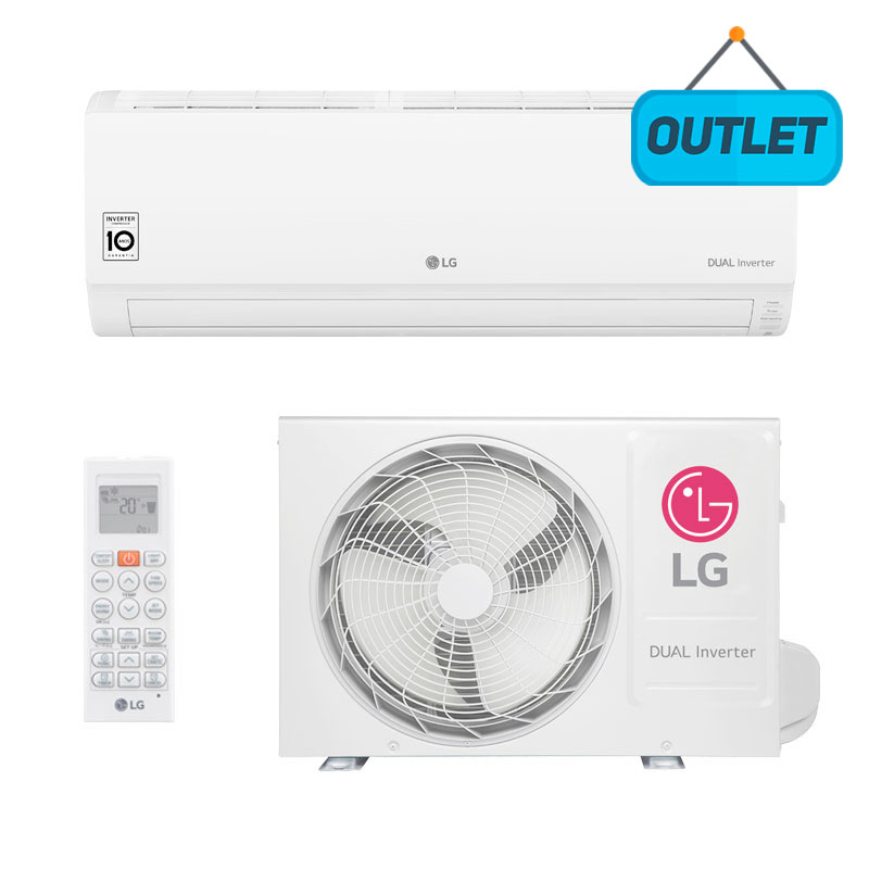 Ar Condicionado Split Hw Dual Inverter Lg 9000 Btus Frio 220V Monofasico S4NQ09WA5WWB.EB2GAMZ - OUTLET