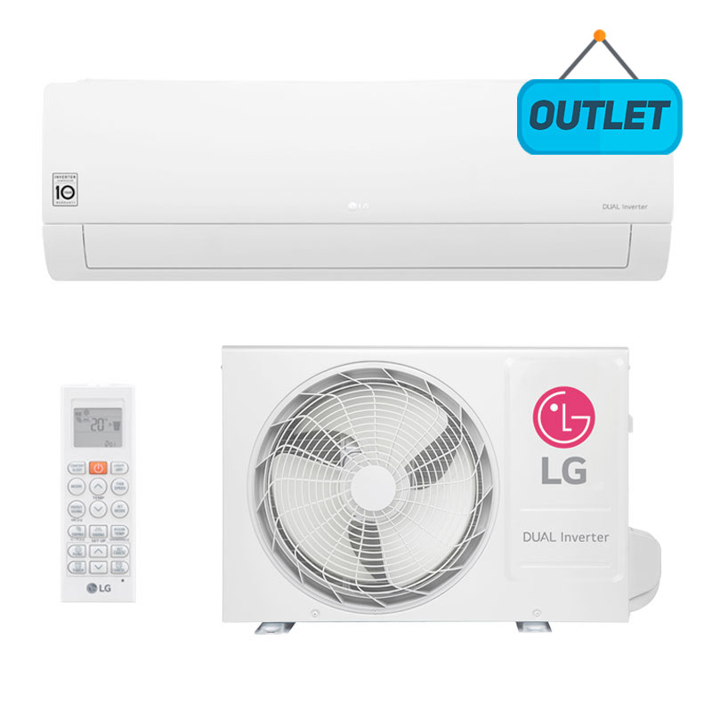 Ar Condicionado Split Hw Dual Inverter Compact Lg 11000 Btus Frio 220V Monofasico S4NQ12JA3AD.EB2GAAMZ - OUTLET