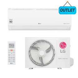 Ar Condicionado Split Hw Dual Voice Inverter Lg 9000 Btus Quente/frio 220V Monofasico S4NW09WA51A.EB2GAMZ0 - OUTLET