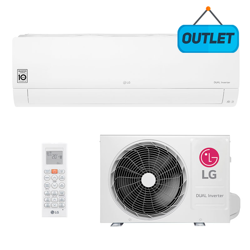Ar Condicionado Split Hw Lg Dual Voice Inverter 18000 Btus Frio 220v Monofasico  S4NQ18KL31A.EB2GAMZ - OUTLET