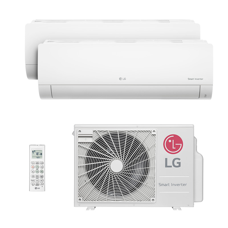 Ar Condicionado Multi Bi Split Inverter LG Hw 18.000 Btus (1 Evap 9.000 e 1 Evap 12.000) Quente/frio 220V Monofásico 