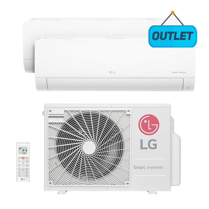 Ar Condicionado Multi Bi Split Inverter Lg 2x12000 Btus Quente/frio 220V Monofasico A2UW16GFA2 - OUTLET Ar Condicionado Multi Bi Split Inverter Lg 2x12000 Btus Quente/frio 220V Monofasico A2UW16GFA2 - OUTLET