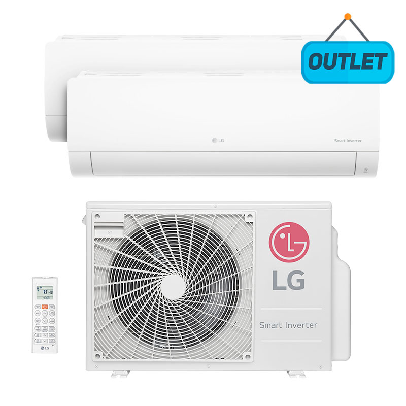 Ar Condicionado Multi Bi Split Inverter Lg 1x9000+1x12000 Btus Quente/frio 220V A2UW16GFA2.AWGBLAT4 - OUTLET