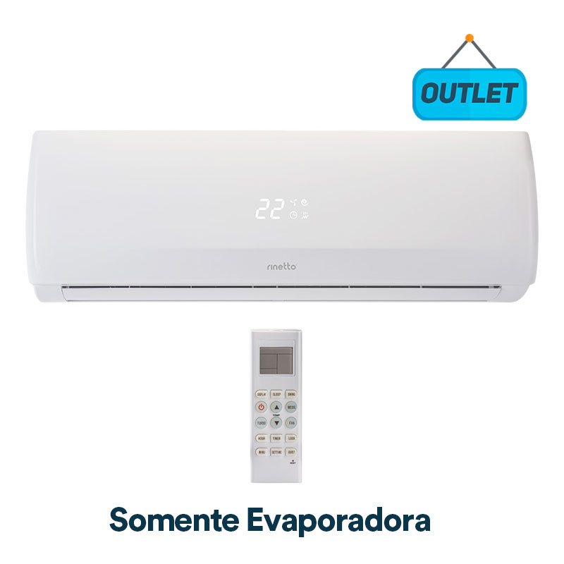 Evaporadora Split Hw On/off Rinetto 9000 Btus Frio 220V Monofasico RNTT9FR49KBTU5 - OUTLET