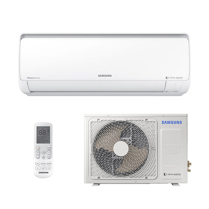 Ar Condicionado Split Hw Digital Inverter Samsung 12000 Btus Quente/Frio 220V Monofásico AR12MSSPBGMNAZ