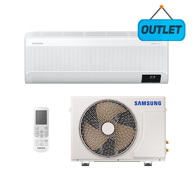 Ar Condicionado Split Inverter Windfree Powervolt Samsung 9000 Btus Frio Bivolt AR09BVFAVWKNAZ - OUTLET