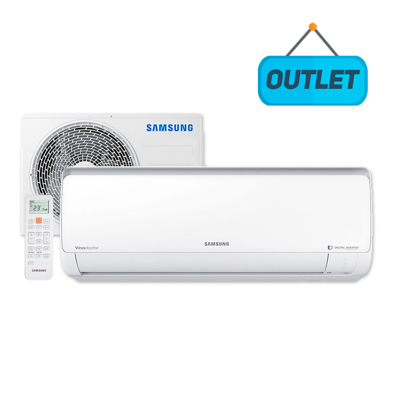 Ar Condicionado Split Hw Digital Inverter Samsung 9000 Btus Quente/Frio 220V AR09KAAPBGMNAZ - OUTLET