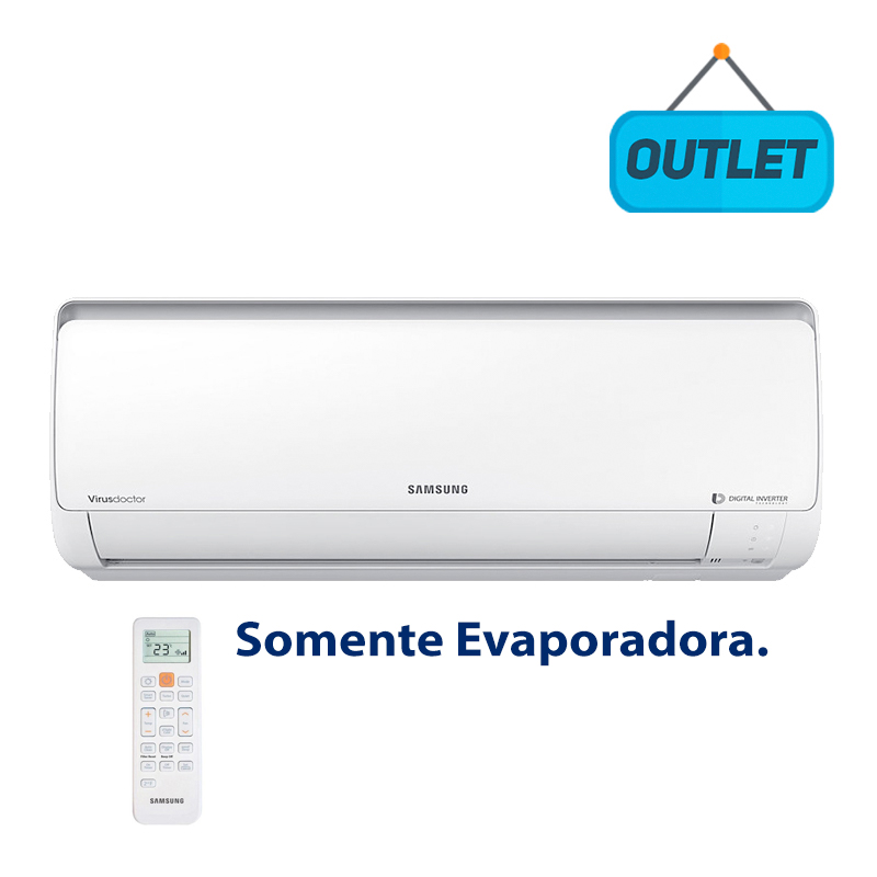 Evaporadora Split Digital Inverter Samsung 9000 Btus Frio 220V AR09KVSPBSNNAZ - OUTLET