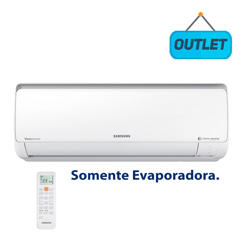 Evaporadora Split Digital Inverter Samsung 9000 Btus Frio 220V AR09KVSPBSNNAZ - OUTLET