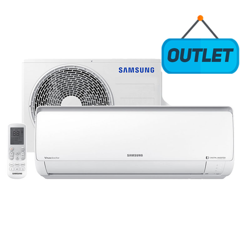 Ar Condicionado Split Hw Digital Inverter Samsung 9000 Btus Frio 220V AR09MVSPBGMNAZ - OUTLET Ar Condicionado Split Hw Digital Inverter Samsung 9000 Btus Frio 220V AR09MVSPBGMNAZ - OUTLET