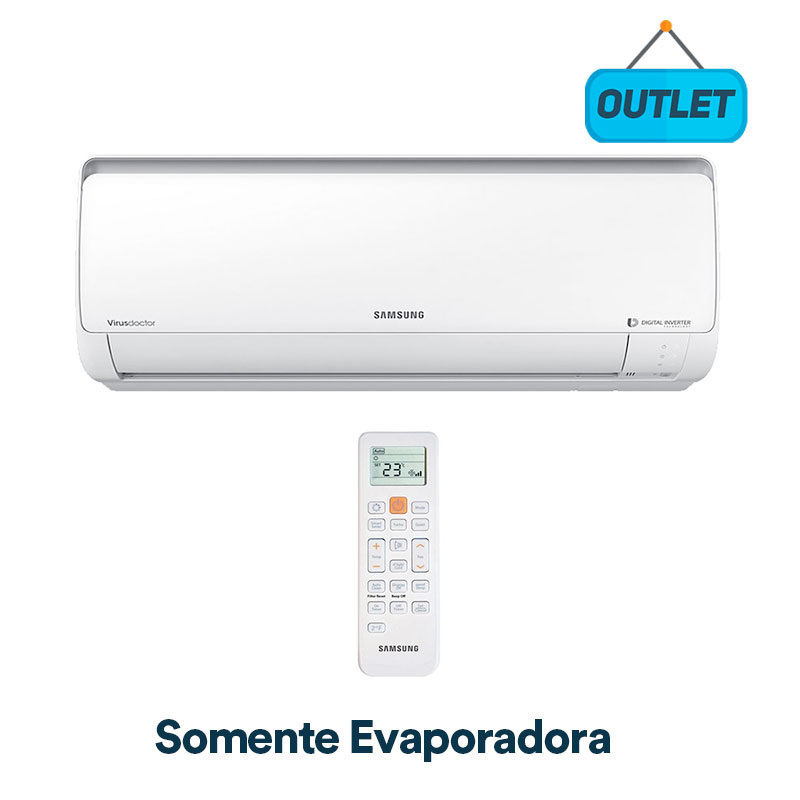 Evaporadora Split Hw Digital Inverter Samsung 12000 Btus Frio 220V Monofasico AR12MVSPBGMNAZ - OUTLET