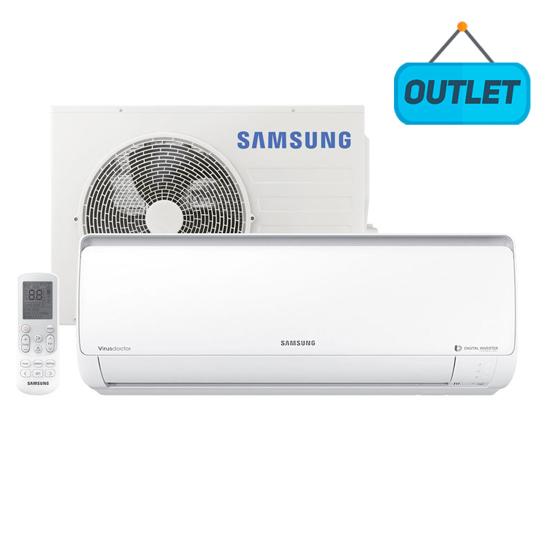Ar Condicionado Split Digital Inverter Samsung 22000 Btus Frio 220V Monofasico AR24NVFPCWKNAZ - OUTLET