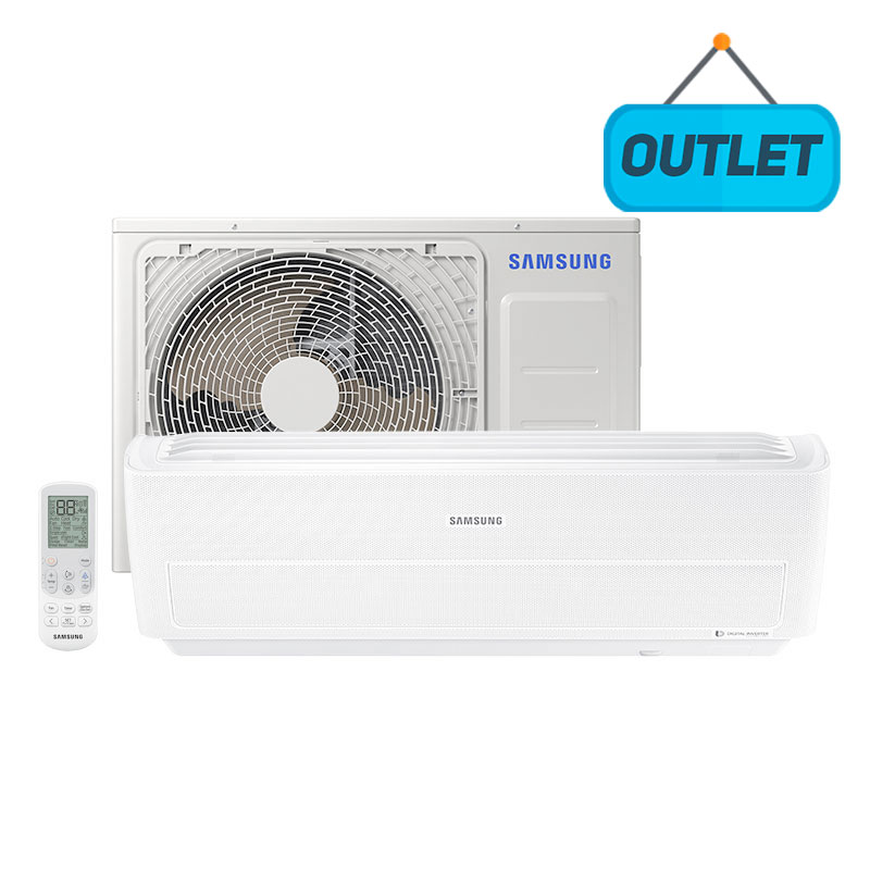 Ar Condicionado Split Hw Inverter Wind Free Samsung 24000 Btus Quente/frio 220V Monofasico AR24NSPXXXBWKNAZ - OUTLET