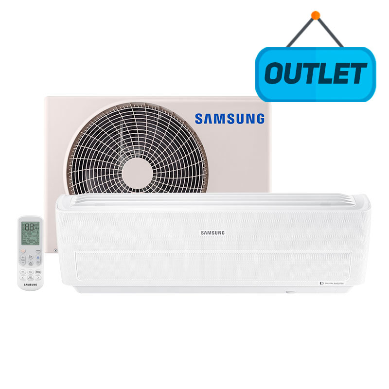 Ar Condicionado Split Inverter Wind Free Samsung 9000 Btus Quente/frio 220V Monofasico AR09NSPXBWKNAZ3 - OUTLET