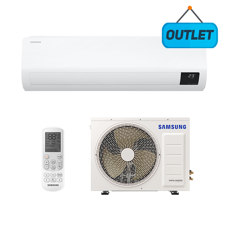 Ar Condicionado Split Digital Inverter Ultra Samsung 12000 Btus Frio 220v Monofasico AR12TVHZDWKNAZ - OUTLET