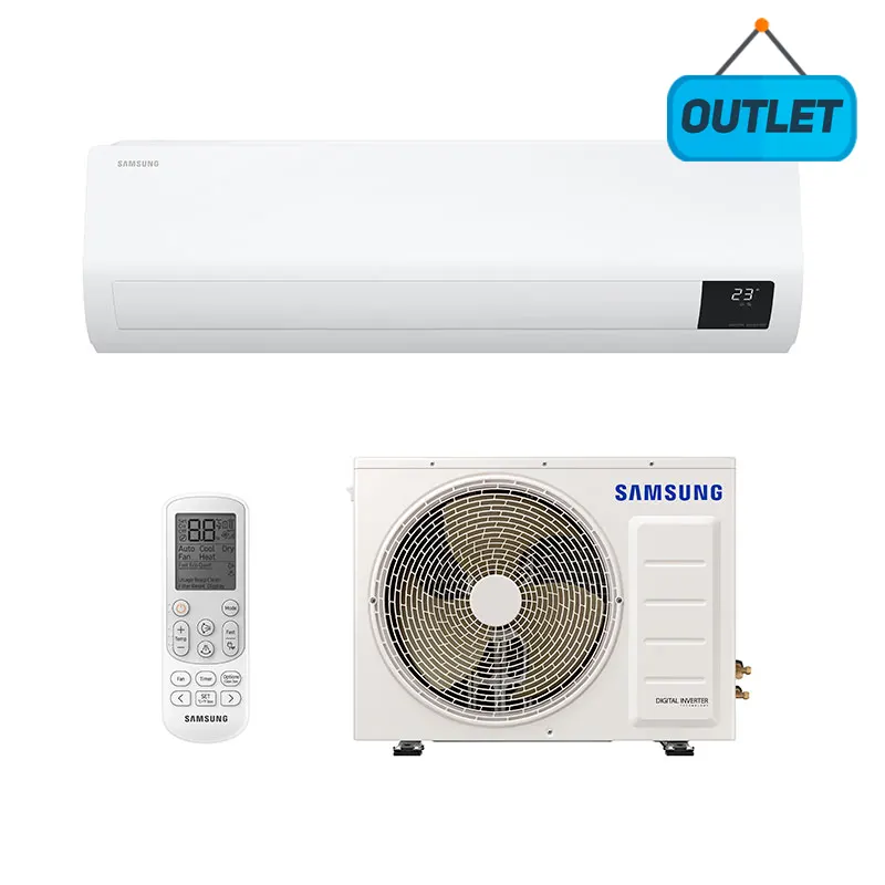 Ar Condicionado Split Digital Inverter Ultra Samsung 12000 Btus Frio 220V Monofásico  AR12TVHZDWKNAZ - OUTLET