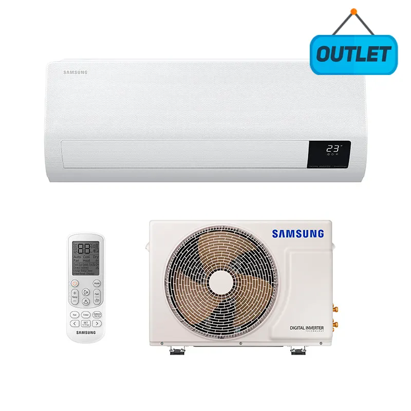 Ar Condicionado Split Inverter Windfree Samsung 9000 Btus Quente/Frio 220V Monofásico AR09TSHCBWKNAZ - OUTLET