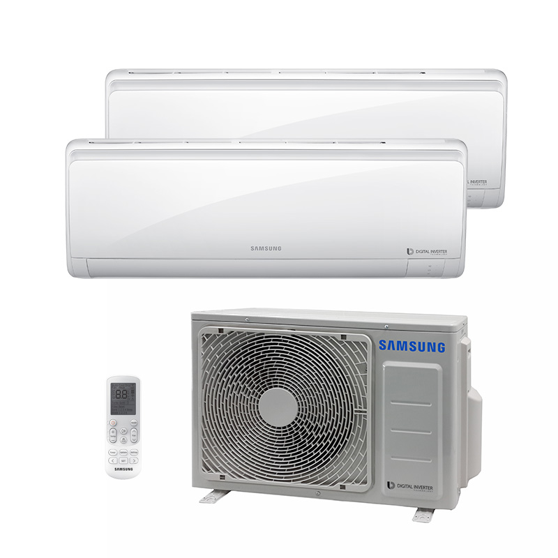 Ar Condicionado Multi Bi Split Hw Inverter Samsung 1X9000+1X12000 Btus Quente/Frio 220V 1F AJ017NCJ2CH/AZ