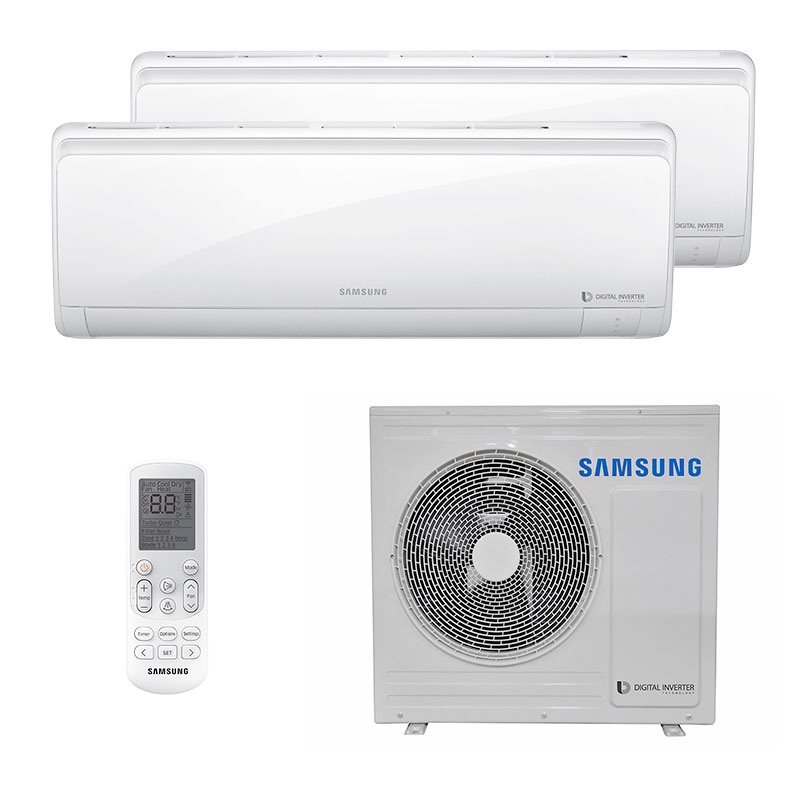 Ar Condicionado Multi Bi Split Hw Inverter Samsung 1x12000+1x24000 Btus Quente/frio 220V Monofasico AJ028NCJ4CH/AZ