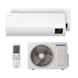 AR CONDICIONADO MULTI BI SPLIT INVERTER SAMSUNG 2X9000 BTUS Q/FR 220V MONO AJ050TXJ2KH/EA