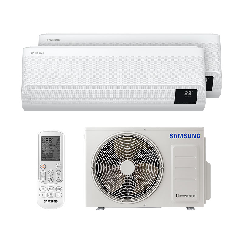 Ar Condicionado Multi Bi Split Inverter Windfree Samsung 2x9000 Btus Quente/frio 220V Monofasico AJ050TXJ2KH/EA Ar Condicionado Multi Bi Split Inverter Windfree Samsung 2x9000 Btus Quente/frio 220V Monofasico AJ050TXJ2KH/EA