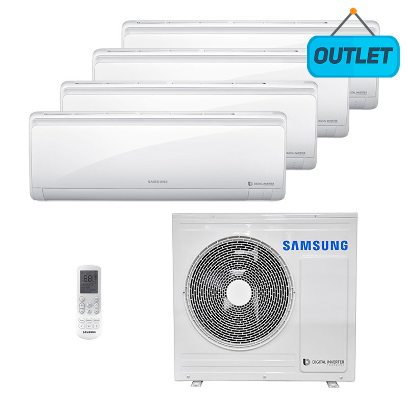 Ar Condicionado Multi Quadri Split Inverter Samsung 4x9000 Btus Quente/frio 220V RJ080F2HXBA - OUTLET