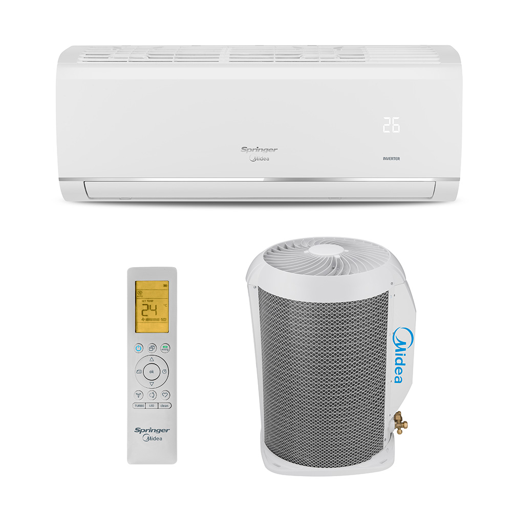 Ar Condicionado Split Hw Inverter Airvolution Springer Midea 9000 Btus Frio 220V Monofasico 42AFVCG09S5