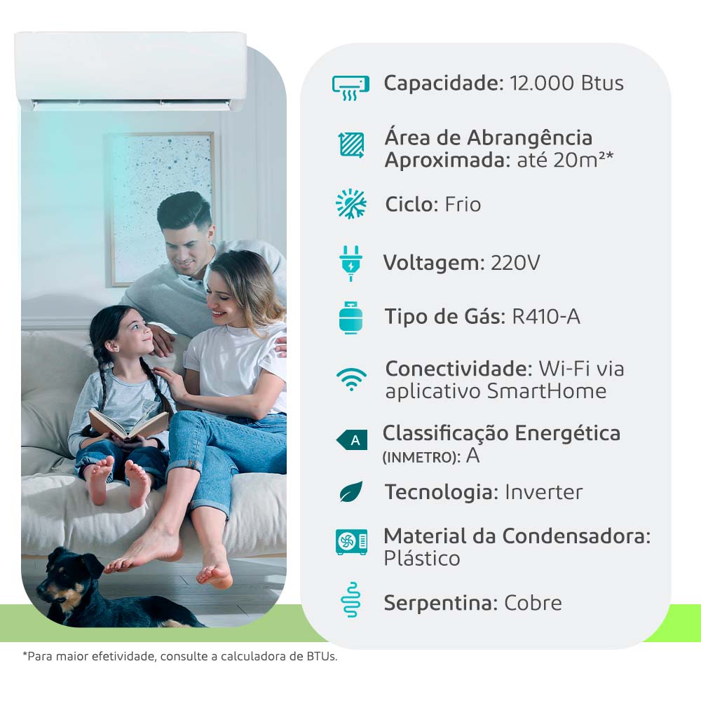 Ar-Condicionado Split Springer Midea Xtreme Save Connect 12.000 BTU/h  Quente/Frio