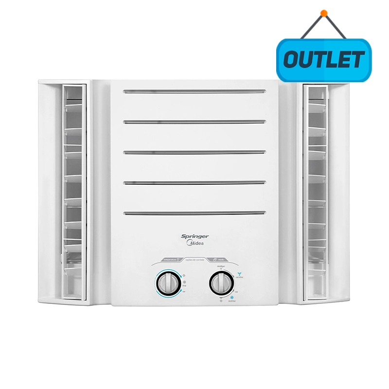 Ar Condicionado Janela Manual Springer Midea 7500 Btus Frio 220V Monofasico QCK075BB - OUTLET