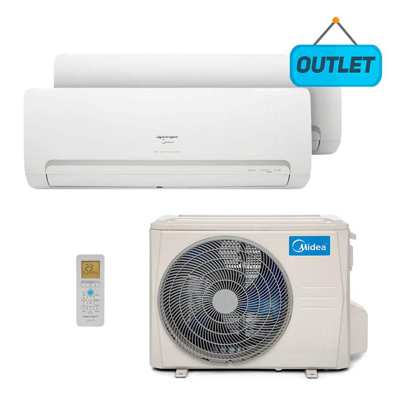 Ar Condicionado Multi Bi Split Inverter Springer Midea 1x12000+1x24000 Btus Quente/frio 220V Monofasico 38MBMA36M5 - OUTLET